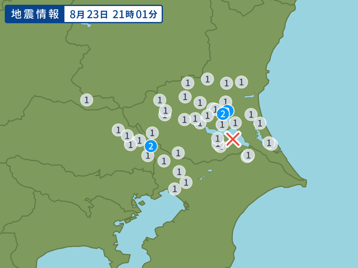 全地点の震度