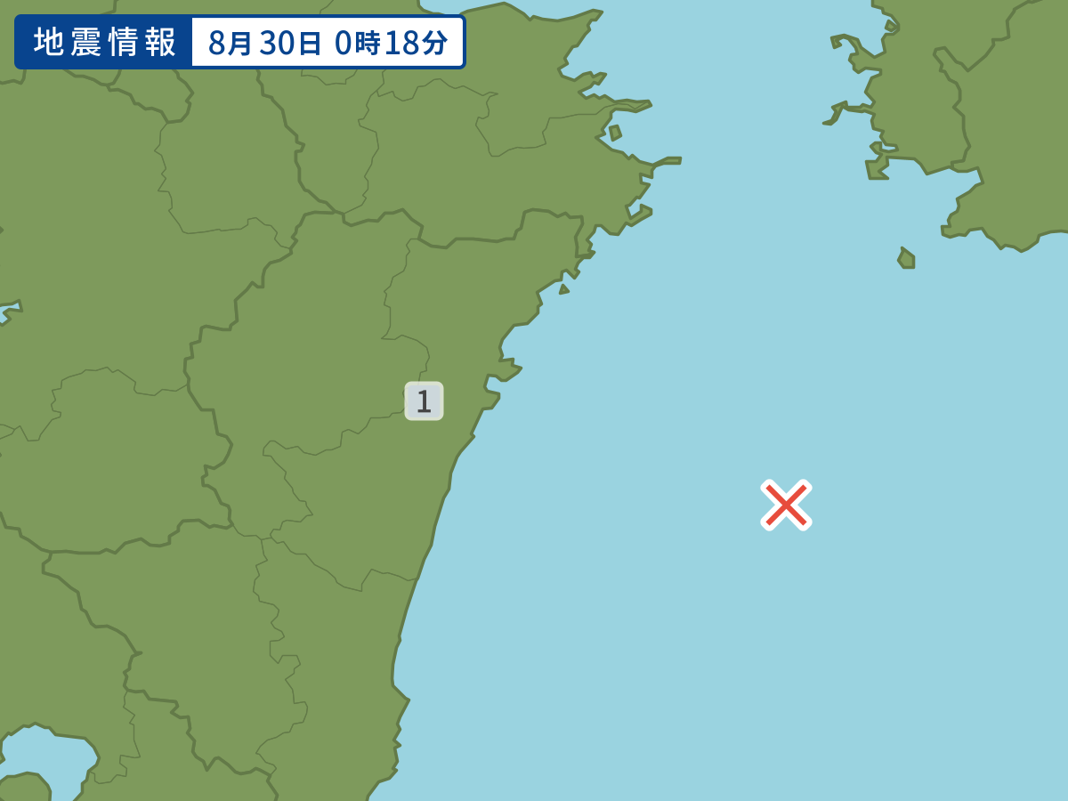 各地域の震度