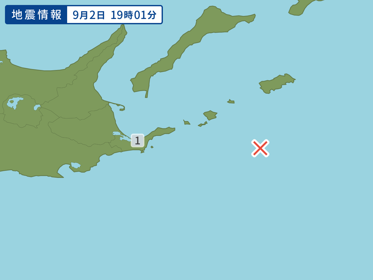 各地域の震度