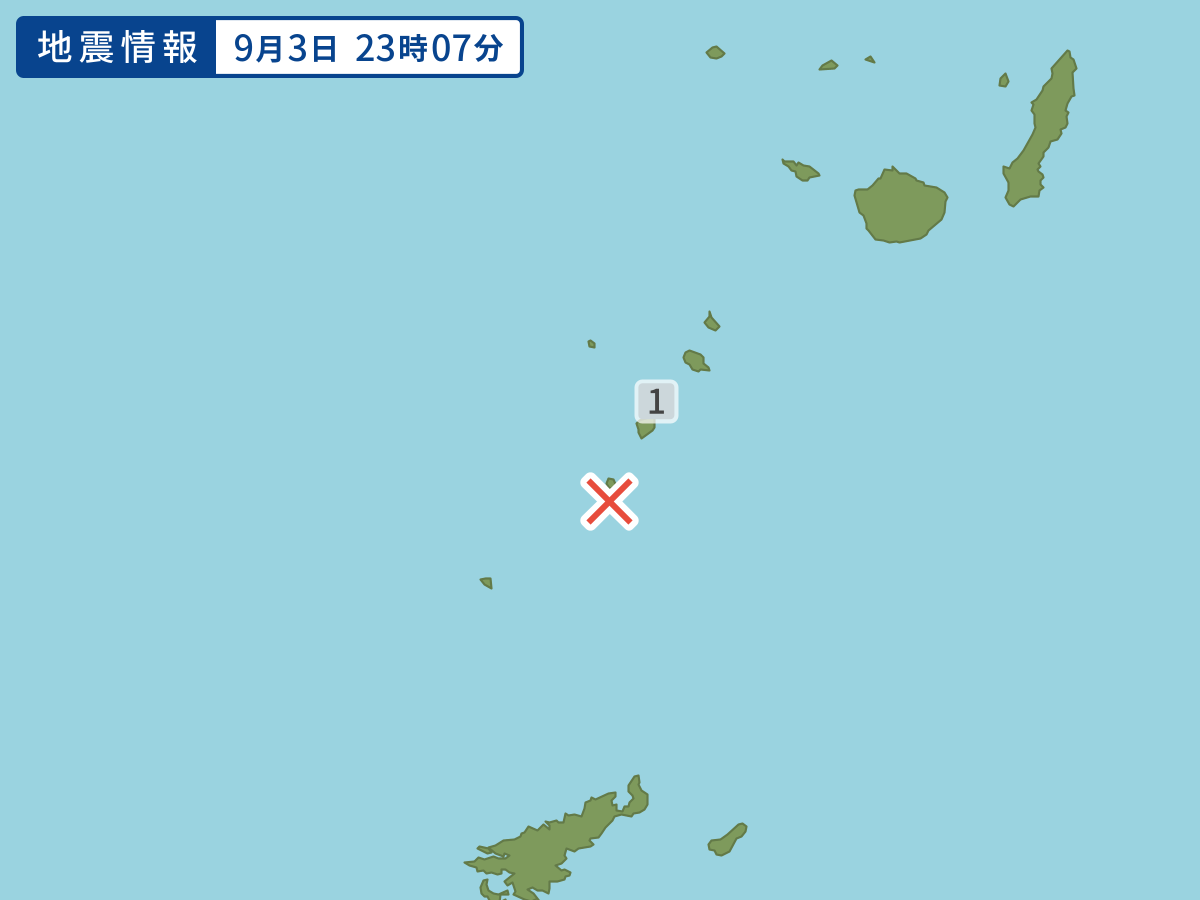 各地域の震度