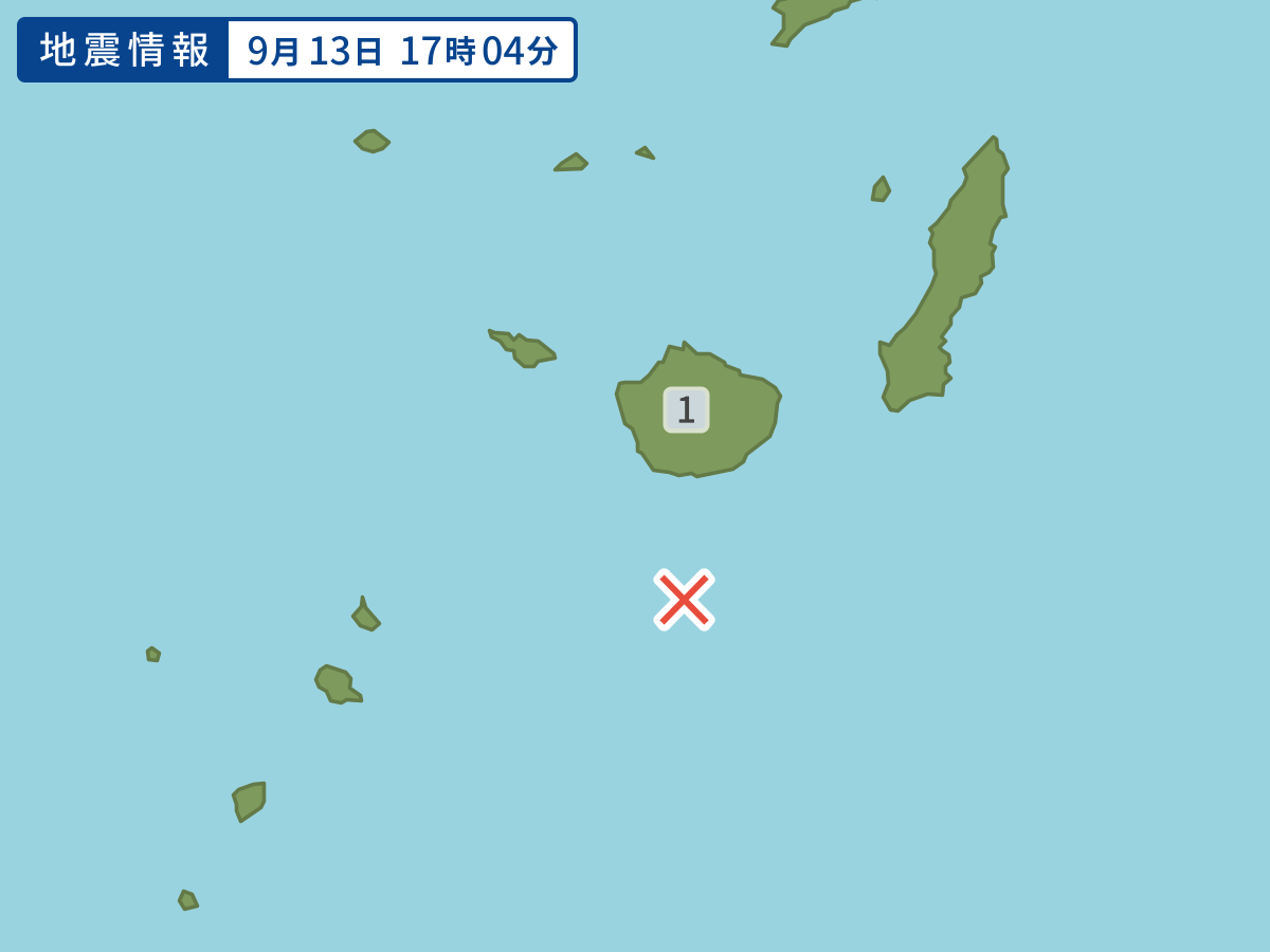 各地域の震度