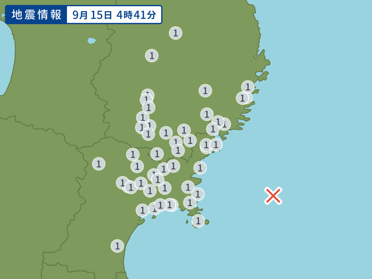 全地点の震度