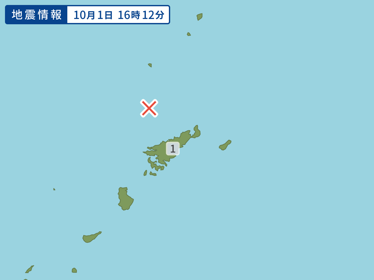 各地域の震度