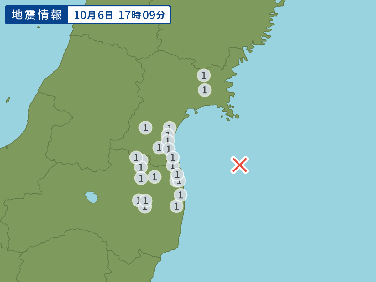 全地点の震度