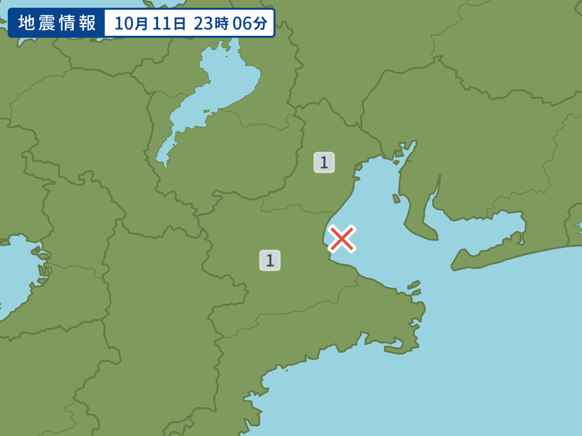 各地域の震度