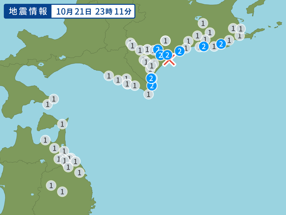 全地点の震度