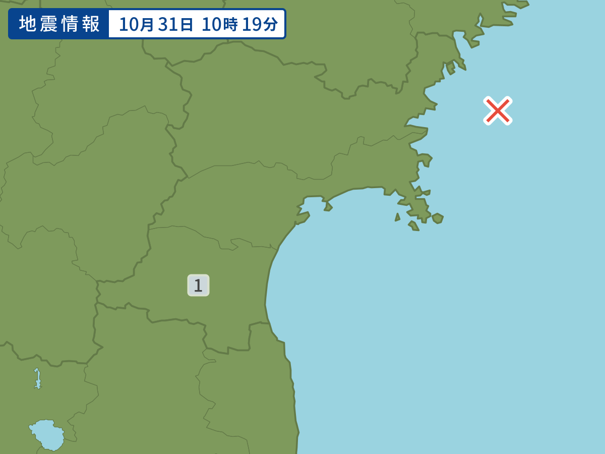 各地域の震度