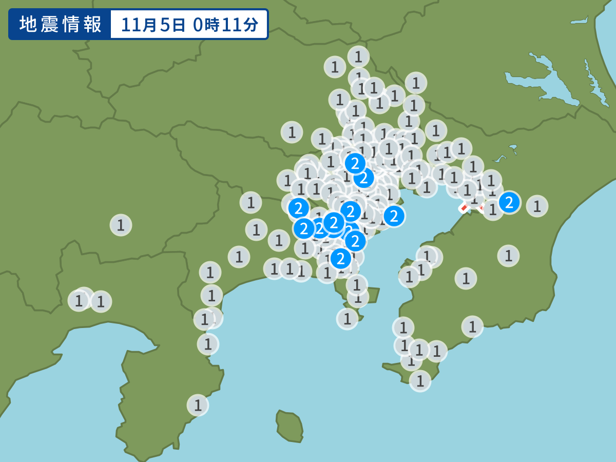 全地点の震度