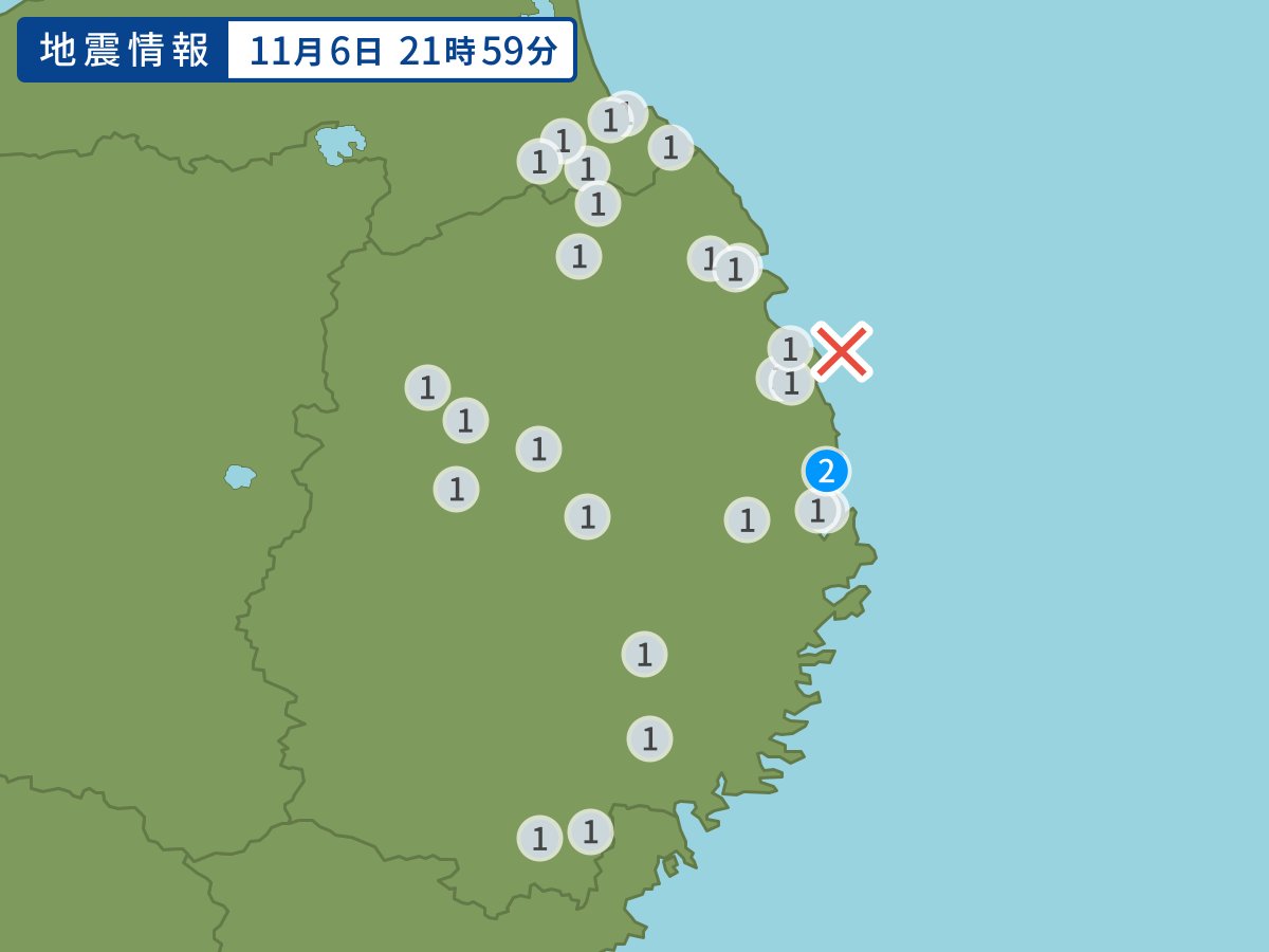 全地点の震度