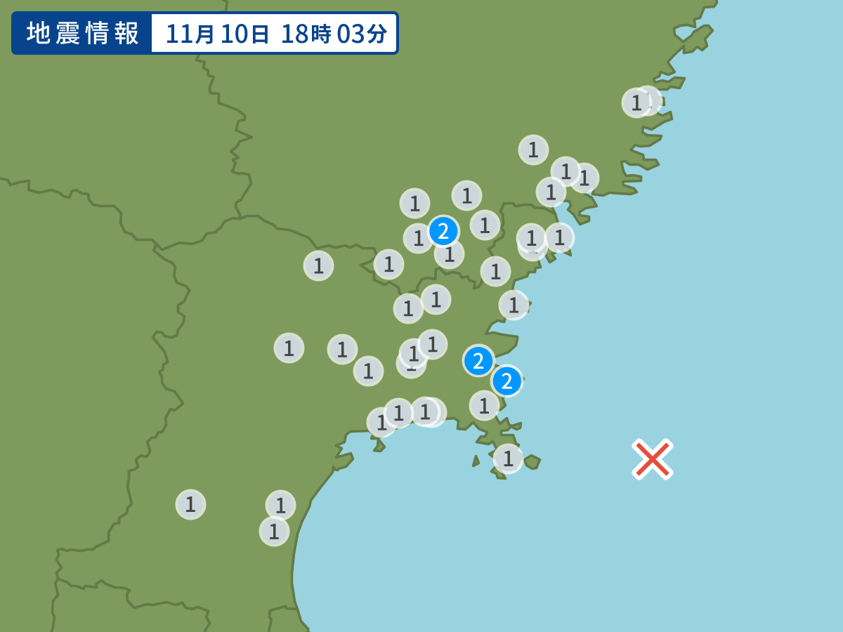 全地点の震度