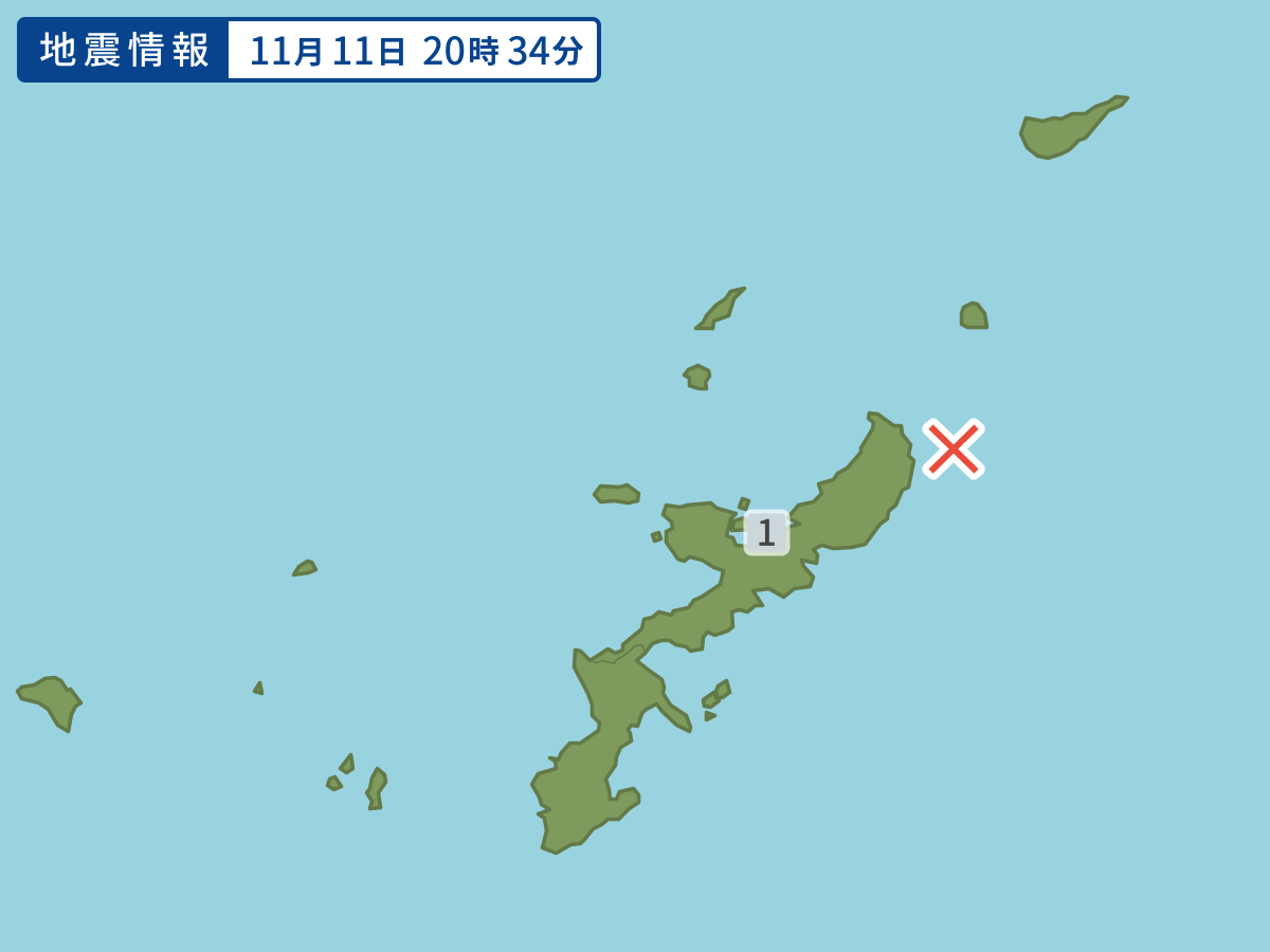 各地域の震度