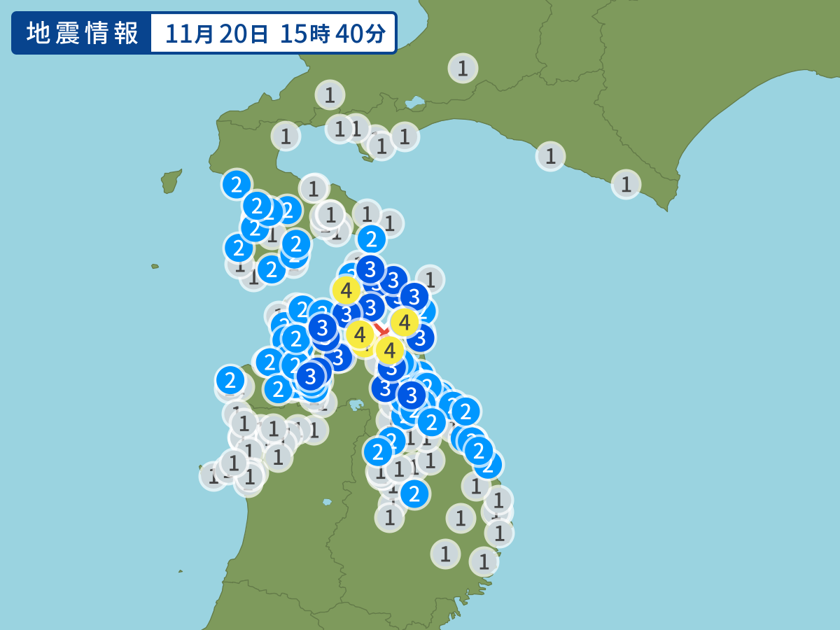 全地点の震度