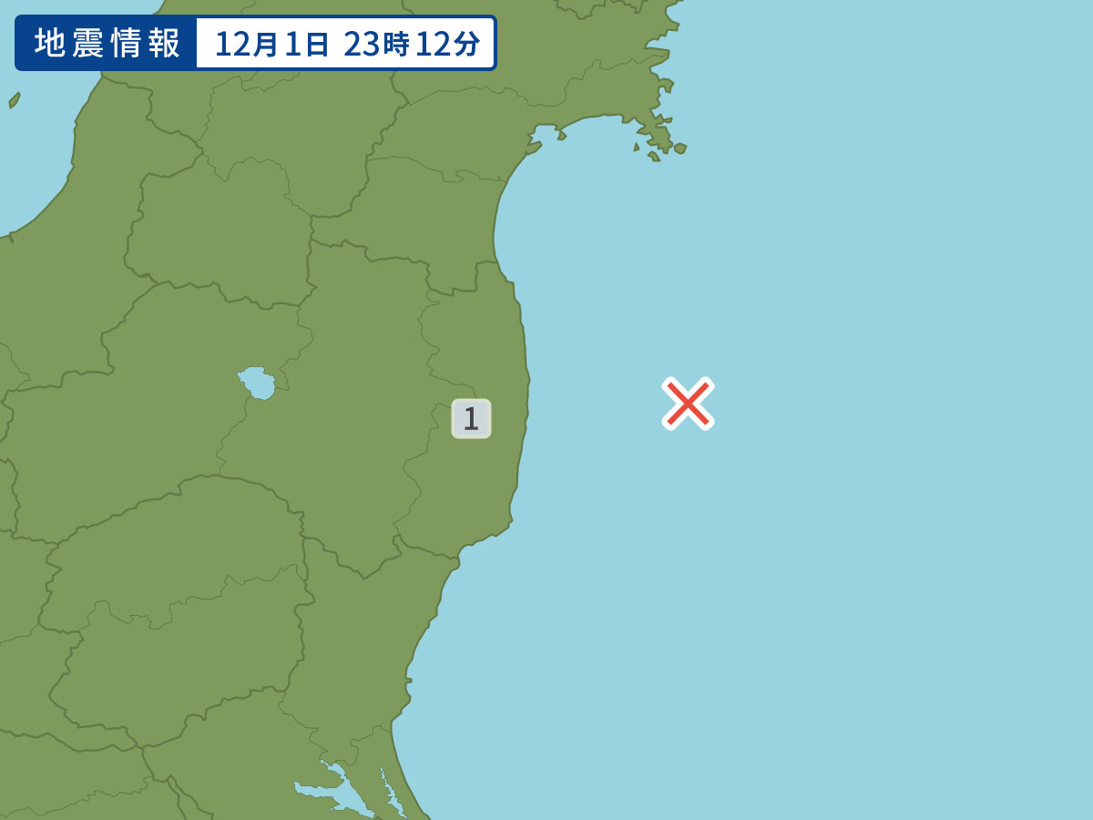 各地域の震度