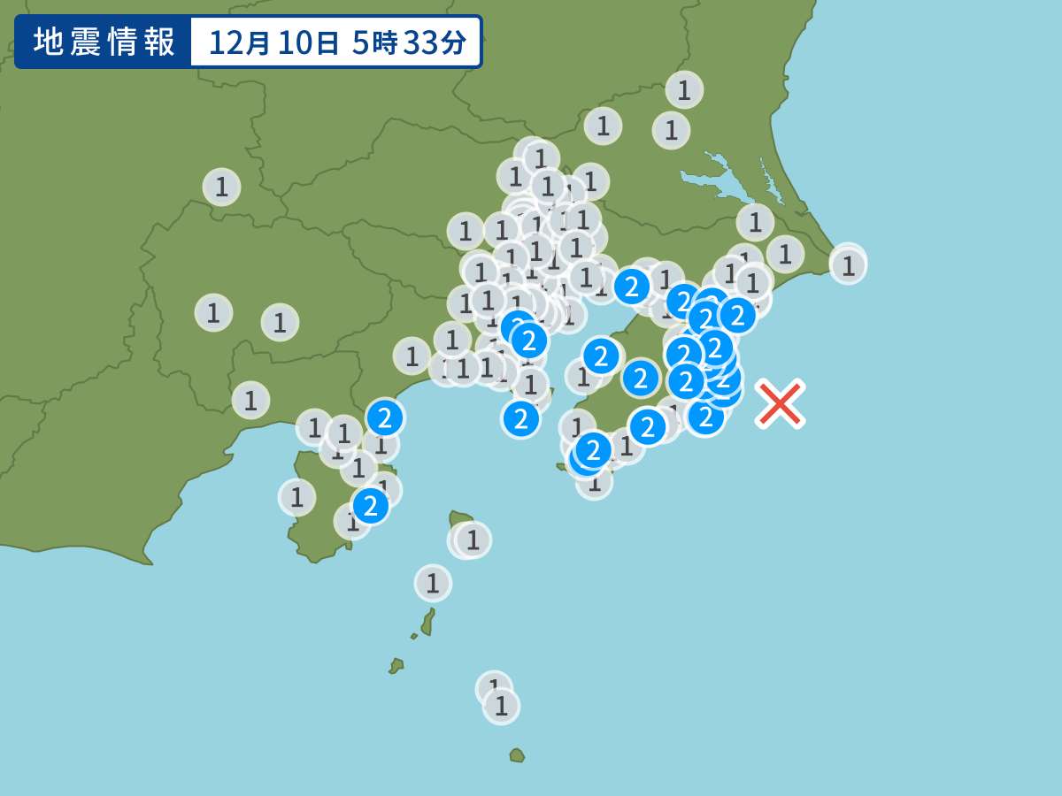 全地点の震度