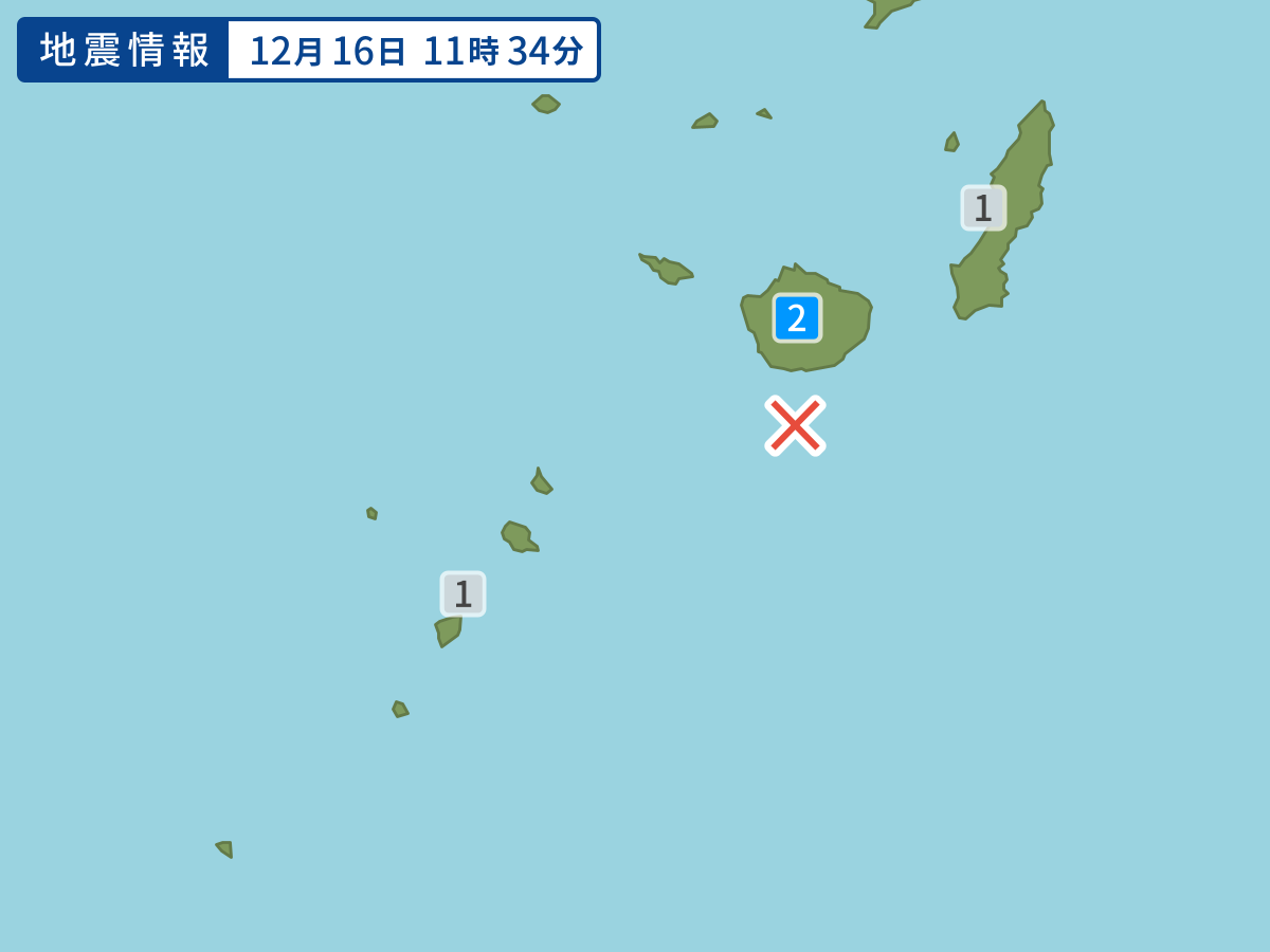 各地域の震度