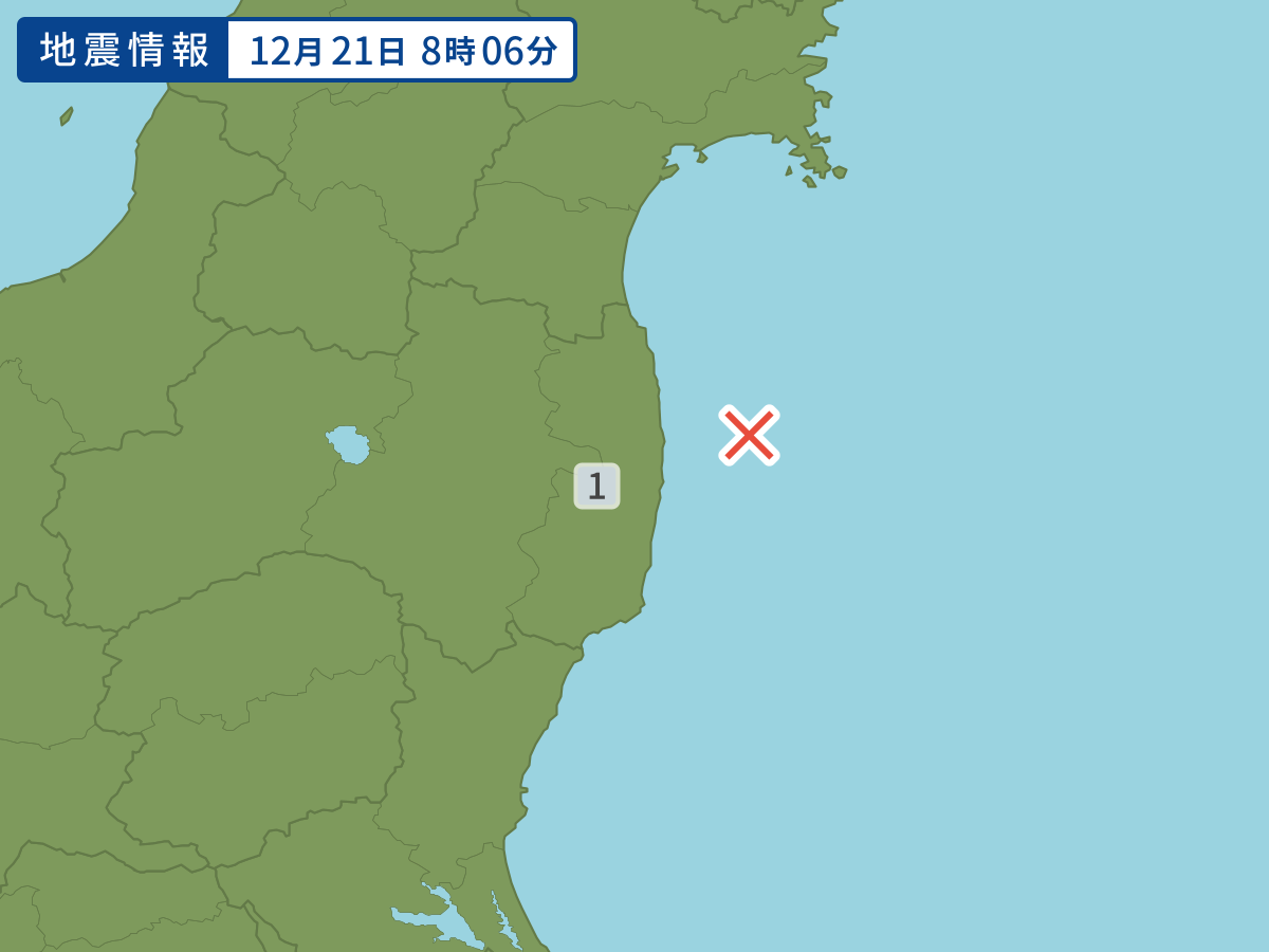 各地域の震度