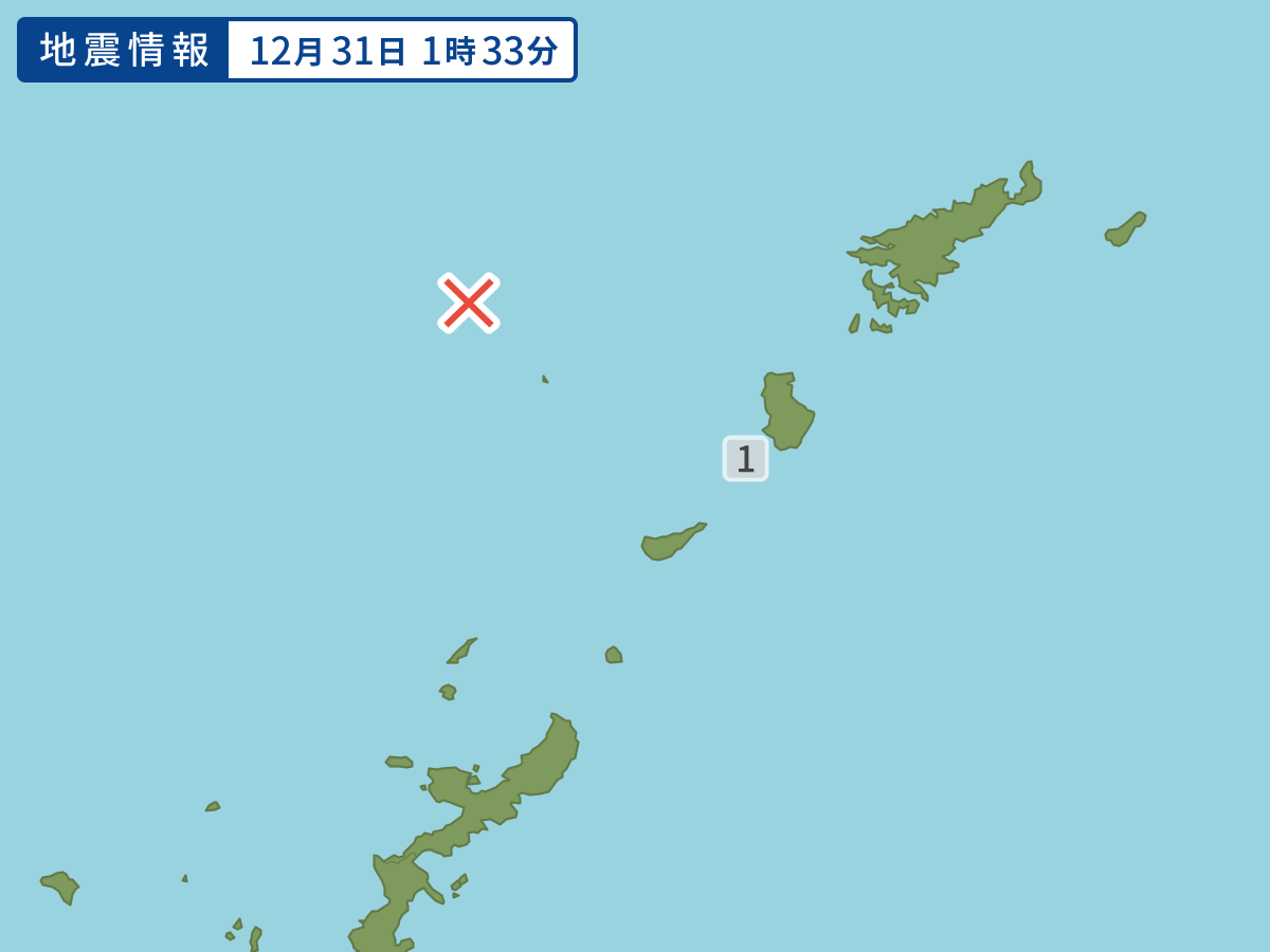 各地域の震度