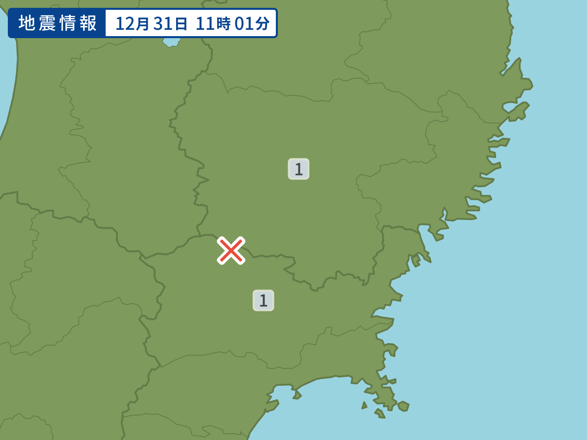 各地域の震度