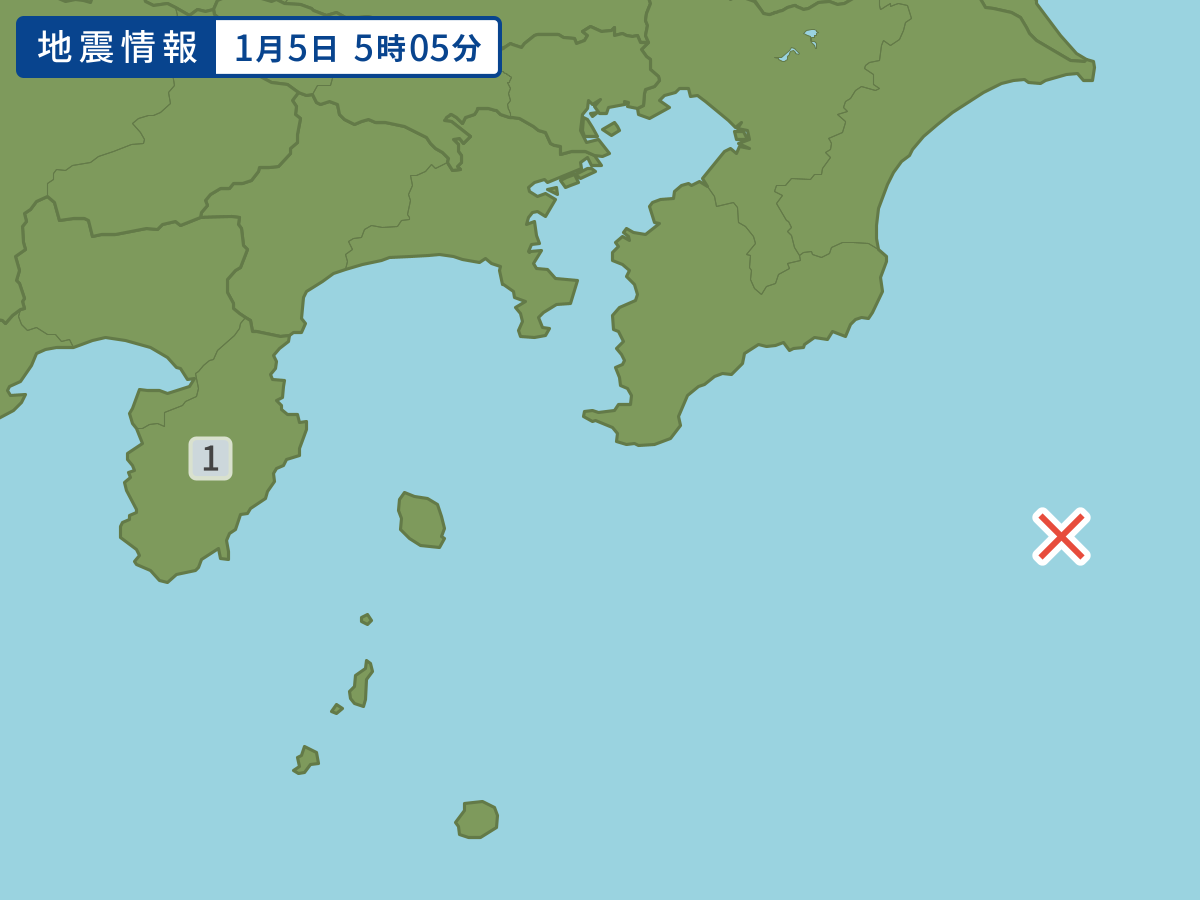 各地域の震度