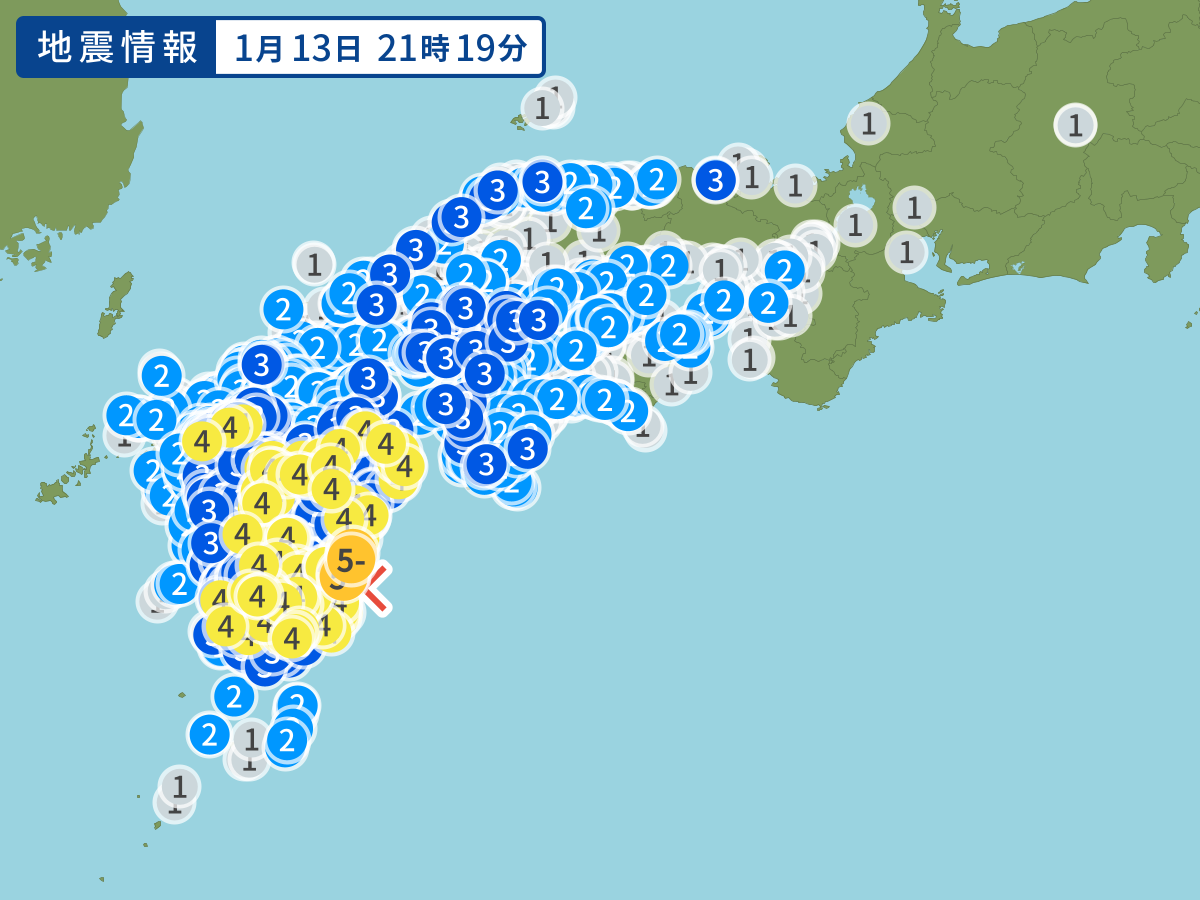 全地点の震度