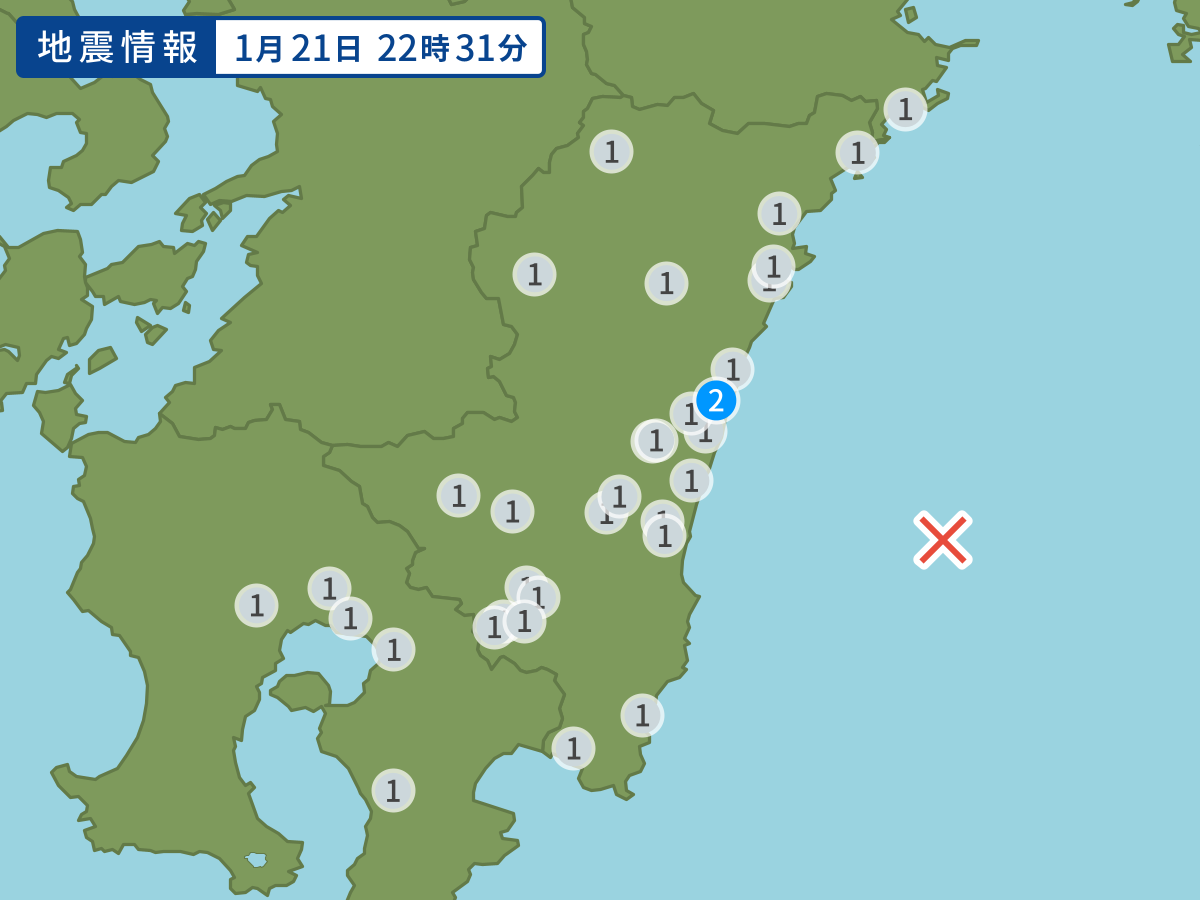 全地点の震度