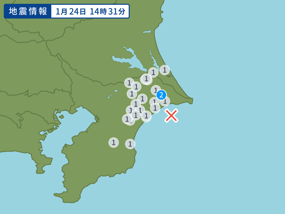 全地点の震度