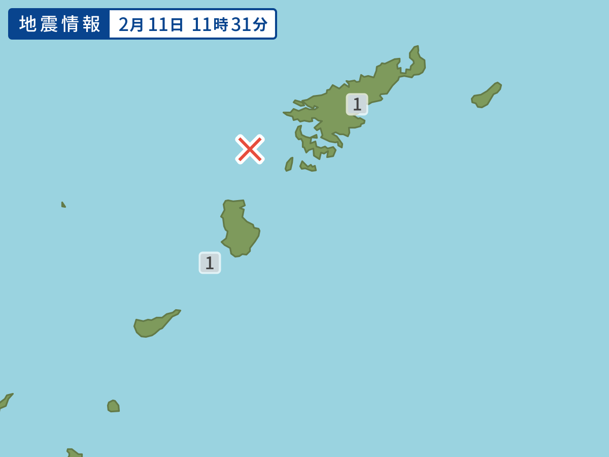 各地域の震度